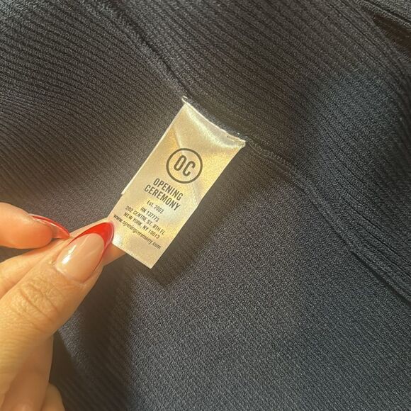 Opening Ceremony Criss Cross Ribbed-knit Midi Dress - Picture 9 of 15